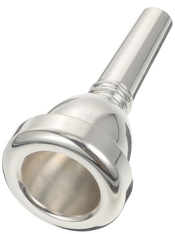 DECOMELODY Boquilla de Trombón Tenor Duradera de Plata para Instrumento Musical Accesorio de Reemplazo Resistente y Práctico para Músicos