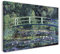 Leinwand (120x80cm): Claude Monet - Seerosen und japanische Brücke