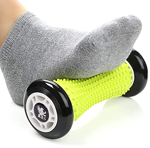 H&S Igelball für Fußmassage – Faszienrolle & Massageroller für Hand & Fuß aus Silikon mit Noppen zur Faszien Massage – Stressabbau & Entspannung - Igelball Fußmassage für Fersensporn