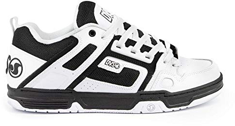 DVS Chaussures de Skateboard Homme, Comanche, White Black White Leather, 44 (10 US)
