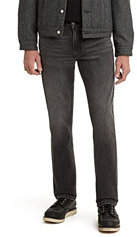 Levi's Men's 514 Straight Jean, Midnight Worn - Black, 32Wx34L