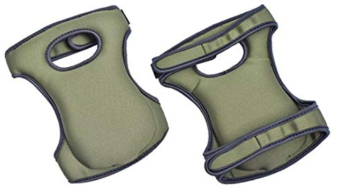 SEIWEI 1 paire de genouillères ultra épaisses et souples en mousse à mémoire de forme pour adultes, Protège Genoux - Pour le jardinage, le nettoyage des sols et le travail - Vert