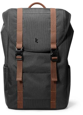 tomtoc laptopryggsäck för kvinnor män, vintage daypack daypack casual ryggsäck med 22 liter för vardagsliv fritid universitet skola, klassiska ryggsäckar passar 13-15,6 tums bärbara datorer