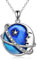 Erde Planet Kette 925 Sterling Silber Stern Mond Galaxie Anhänger Halskette Universum Planet Schmuck Geschenke für Damen Mädchen