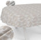 Tischdecke Stoff abwaschbar Lurex Tischtuch Tafeldecke Teflon beschichtet pflegeleicht Lotuseffekt schmutz- & wasserabweisend Kate Floral Blätter Oval 180x140cm Schnittkante Gold