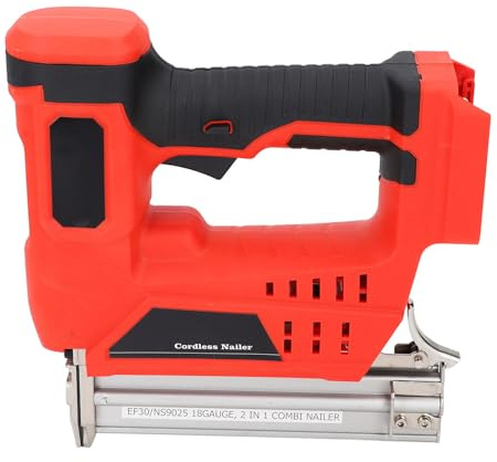 2 i 1 Sladdlös Brad Spikpistolsats Sladdlös Snabbskjutande Multifunktionell Högeffektiv Batteridri Elektrisk Häftpistol Spikpistol för Hemmaträbearbetning DIY-projekt