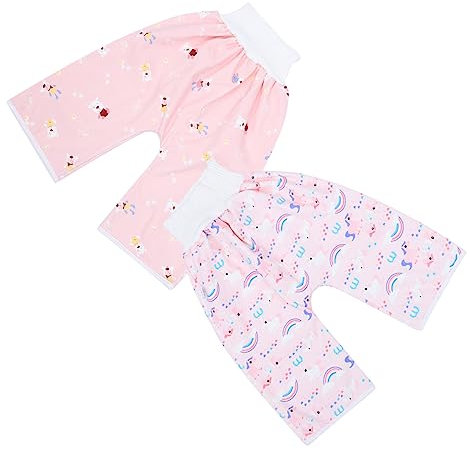 MOBUTOFU 2stücke Windelhöschen Töpfchen Trainingshose Langlebig Baumwolle Wiederverwendbar Faltbar Atmungsaktiv Pflegeleicht Handwaschbar