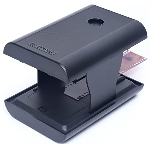 Scanner de film mobile - 35 mm/135 mm - Scanner de diapositives et négatifs - Pliable avec support de montage et de partage - Pour enfants