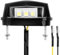 Jesiah Universal Motorcycle Number Plate Light, 3 LED White Beads Waterproof Motorbike License Plate Light, 12V Rear Tail Registration Lamp with Simple 2 Wires Connection