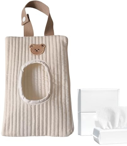 Générique Étui À Lingettes De Voyage - Porte-Lingettes Bébé Réutilisable | Distributeur Rechargeable avec Pochette Dépliante pour Voiture, Sac À Langes, Sport Et Poussette