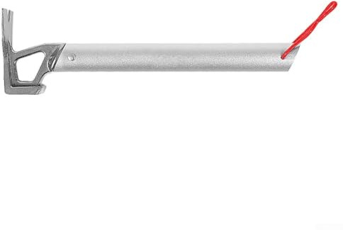 Yhenlovtt Tent Hammer with Stainless Steel Head and Aluminum Alloy Handle, Camping Mallet for Driving Tent Pegs and Climbing Stakes, Lightweight(SILVER)