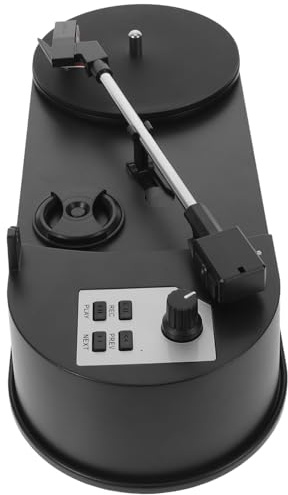 EPIGEIST Enceinte Portable Tourne-Disque Vinyle Lecteur De Disque Vinyle Platine Platine Haut-Parleurs Phonographe Lecteur De Disque Rétro Haut-Parleur De