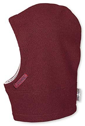 Sterntaler Mädchen Schalmütze Schal, Weinrot, 49