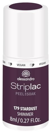 alessandro Striplac UV-Nagellack Stardust– Schonend und langanhaltend – Einfache Entfernung dank Peel-Off-Technologie – Vegan und tierversuchsfrei – 8 ml