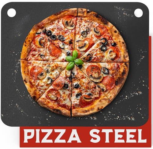 Primica Pizza Steel XL for Oven & Grill,16x13.4, The Ultimate Crust Game Changer, Perfect for Oven Baked Pizza with higher Conductivity, Premium Baking Alternative to Pan and Stone