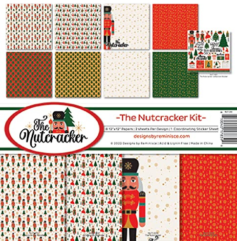 Reminisce The Nutcracker Scrapbook Collection Kit, White