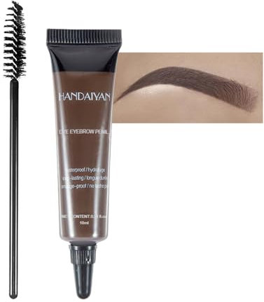 Kit di Tinta per Sopracciglia Professionale, Colorazione Impermeabile e Duratura, Dark Brown