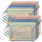 10 PCS Toy Storage Bags with Zipper, Colored Mesh Double-Layer Toy Bags Storage for Kids, A4 Zipper Pouch with Handle, Suitable for Storing Building Blocks, Puzzles, Books, Stationery