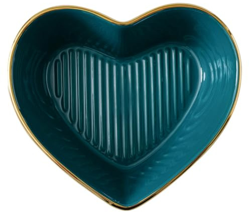 HOLIDYOYO Ciotola Multifunzionale a Forma di Cuore per Colazione e Budino, in Ceramica Resistente e Leggera, per Casa, Ristoranti e Picnic
