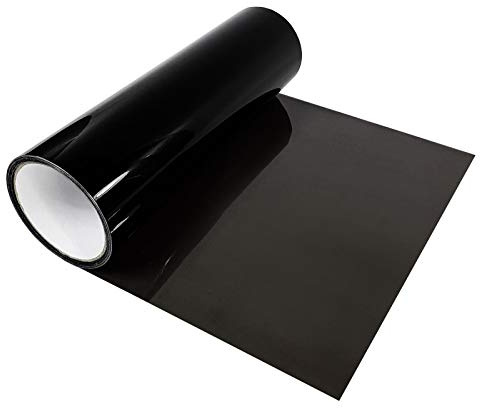 DecoMeister Pellicola Fari Auto 30x100 cm - Pellicola Oscurante e Protettiva per Fanali Anteriori e Posteriori - Adesiva e Termoplastica per Auto - AntiGraffio e Resistente ai Raggi UV - Nero Scuro