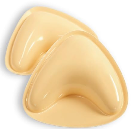 Vety 2025 Sticky Bra Inserts, Reusable Stick On Bra Push Up Invisible Self-Adhesive Bras for Evening Dress, Wedding Dress and Backless Strapless Clothing (UK, Alpha, M, Regular, Regular, Beige)