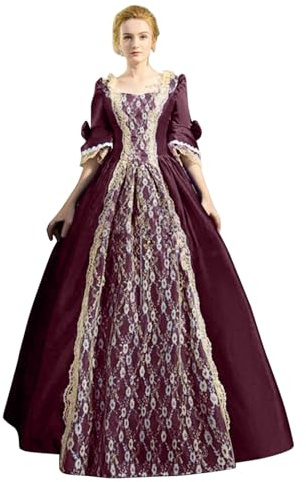 Générique Robe de soirée Baroque Marie Antoinette XVIIIe siècle Renaissance Période Historique Robe Bal Victorienne Tenue de Soirée Médiévale