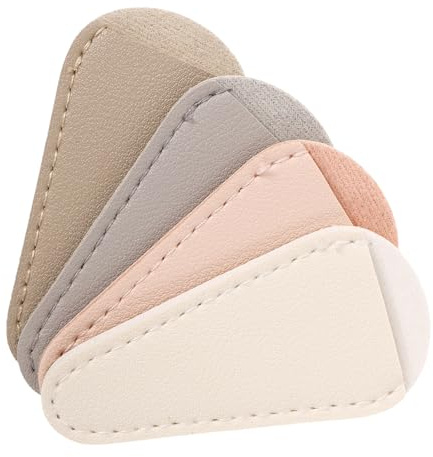 Beavorty Set de 4 Tijeras para Cutículas Funda Protectora de Material Duradero, Adecuado para Manicura y Pedicura en Casa Viaje