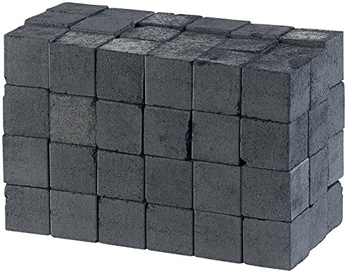 Duvence Grillkohle Kokos: Premium-Kokosnuss-Naturkohle für Feuer- und BBQ-Grill, 1 kg (BBQ-Grill-Kohle, Kokoskohle, Würfel)
