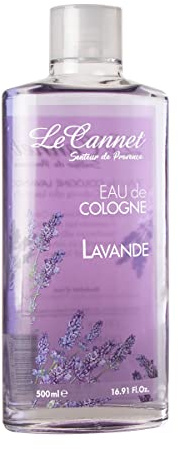 LE CANNET | Eau De Cologne - Acqua di Colonia Donna, Profumo Naturale e Sensazione di Freschezza, Perfetta per chi Ama le Fragranze più Classiche, Lavanda, 500 ml