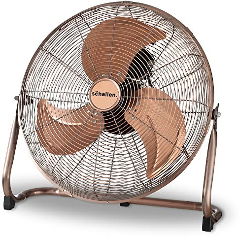 Schallen Copper Metal High Velocity Cold Air Circulator Adjustable Floor Fan with 3 Speed Settings (18)