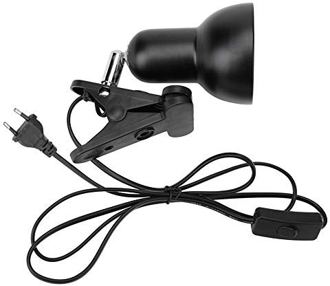 Domybest Porte Lampe de Table Lampe de Bureau Pince Rotation de 360 Degrés Support Douille Ampoule e27 Base de Lampe avec Fil de Commutateur