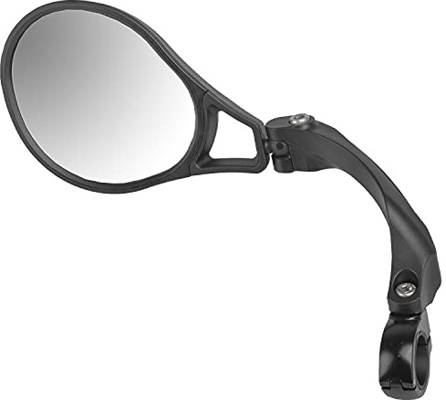 M-Wave Unisex vuxen Spy Space 45 kompakt cykelspegel, svart, Ø 22,2 mm