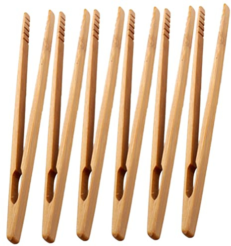 Toyvian 6pcs Educational Wooden Tweezers Toys Fine Motor Skill Toys for Boys and Girls