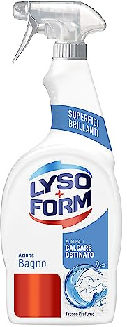 Lysoform Antikalkbad Action, Badrumsrengöringsspray med förbättrad avkalkningsåtgärd**, Hjälper till att ta bort bakterier och bakterier, lätt att skölja, lämplig för daglig användning, 12 st 700 ml