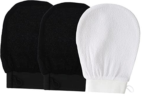 Angoily 2 Sets Körperpeeling-tool Peeling-handschuhe Für Dusche Badehandschuhe Hautreinigungszubehör Duschhandschuhe Für Mädchen 3 Stück * 2