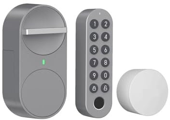 STRAFBRG Maniglia per porta intelligente Smart Door Lock DIY Keyless Entry Tuya App, Compatibile Con Blocco Password Impronta Digitale Serrature intelligenti antifurto(3-in-1 G30)
