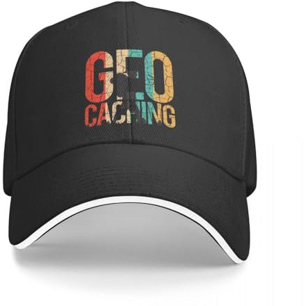 EIILHUED Vintage rétro Geocaching Cadeau Casquettes de Baseball à visière Chapeaux Unisexes