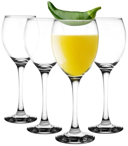 Glasmark KROSNO 1992 Lot de 4 s à 300 ml s à blanc s à rouge à s à eau Dessert Cocktail Passe au lave-vaisselle