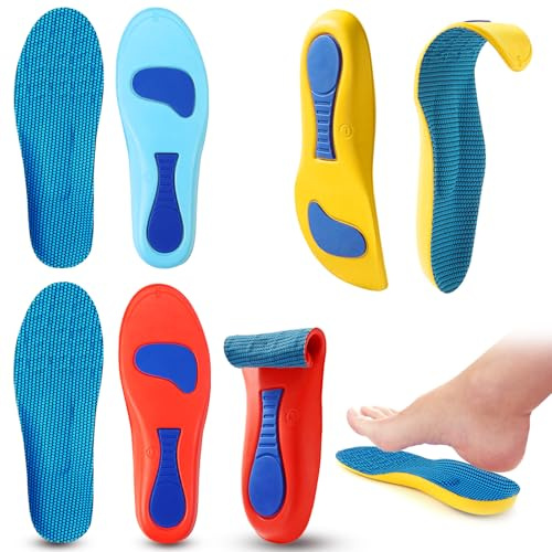 Norelie Comfysole 3 pares de plantillas ortopédicas para fascitis plantar juanetes para hombre y mujer para apoyar el arco del pie dolor de pies