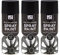Inspired Essentials 3 x 400ml Multi Purpose Spray Paint Aerosol Wood Metal Brick - Black Matt