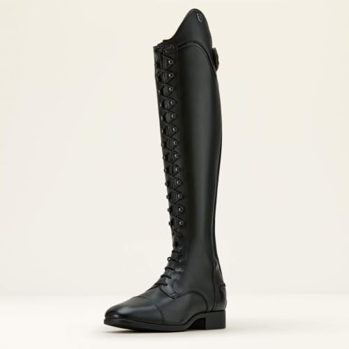 ARIAT Stivaletto Palisade Lace Nero con Arco da Dressage e Lacci, Taglia 38 RM