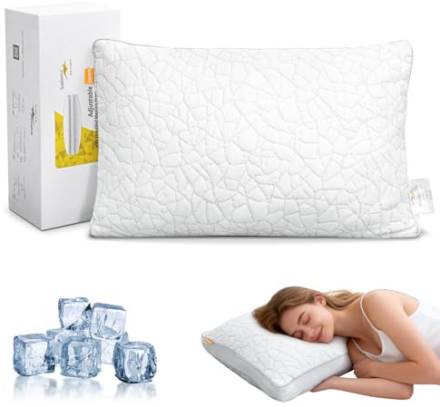 ComfortAce 2-in-1 Memory Foam Kissen 40x60cm – Höhenverstellbares Nackenstützkissen für Seitenschläfer, Doppelkern (Memory Schaum + Polyesterfaser) & Bambusbezug – Orthopädisch, Atmungsaktiv, Waschbar