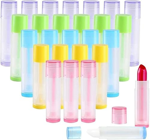 COEWUR 50 Piezas Tubo Bálsamo Labio 5.5 ml Lipstick Bálsamo Labial Casero