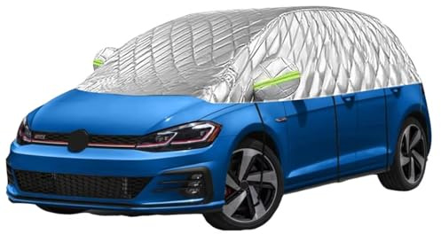 mezza copertura auto Compatibile con Lancia Autobianchi Y10 1985-1995,protegge da neve,polvere,ghiaccio,gelo,telo grandine auto,e offre protezione dal sole