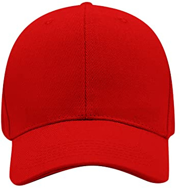 kaGeneric267.13- Män och kvinnor Sommarmode Casual Kepsar Mössa Hattar Mode Höst (Röd, En storlek)
