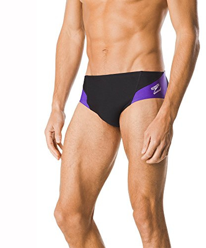 Speedo Men's Swimsuit Brief Endurance+ Splice Team Colors