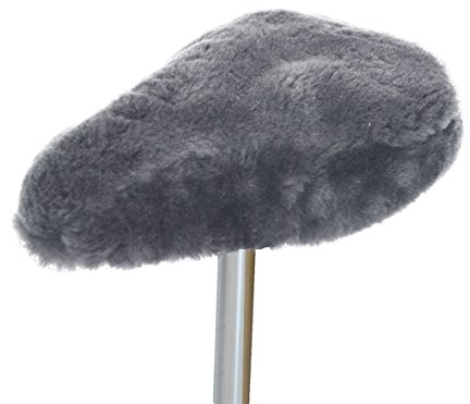 Leibersperger-Felle Fahrradsattelbezug/Sattelbezug komplett Lammfell Sport-/Trekking- und Mountainbikes (taubenblau)