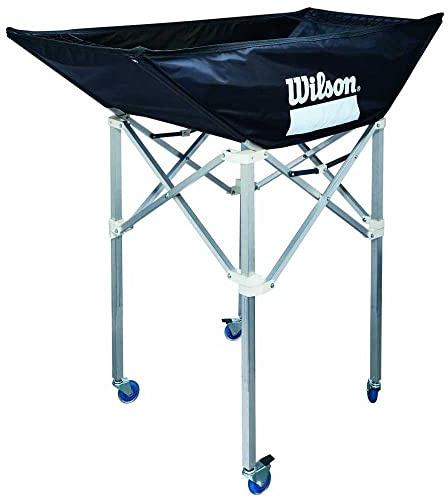Wilson, Pallavolo, Carrello porta-palloni pieghevole, Nero, Con ruote, Alluminio, Per un massimo di 24 palle, Indoor, WTH180300