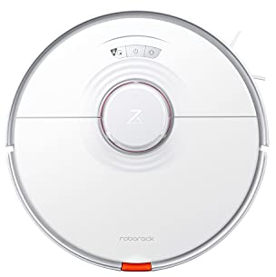 roborock S7-Roboter Staubsauger Alexa 2500Pa App-Überwachung Mehrstufige Kartierung Teppicherkennung Schwimmende Gummibürste Intelligenter Heben für Haustiere, Harte Böden (Weiß)