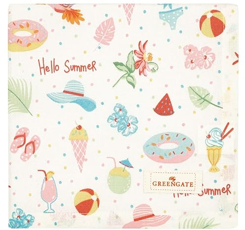 GreenGate Lula Stoffserviette White 40 x 40 cm